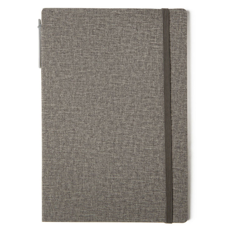 Блокнот с ручкой и набором стикеров А5 "Write and stick", серый