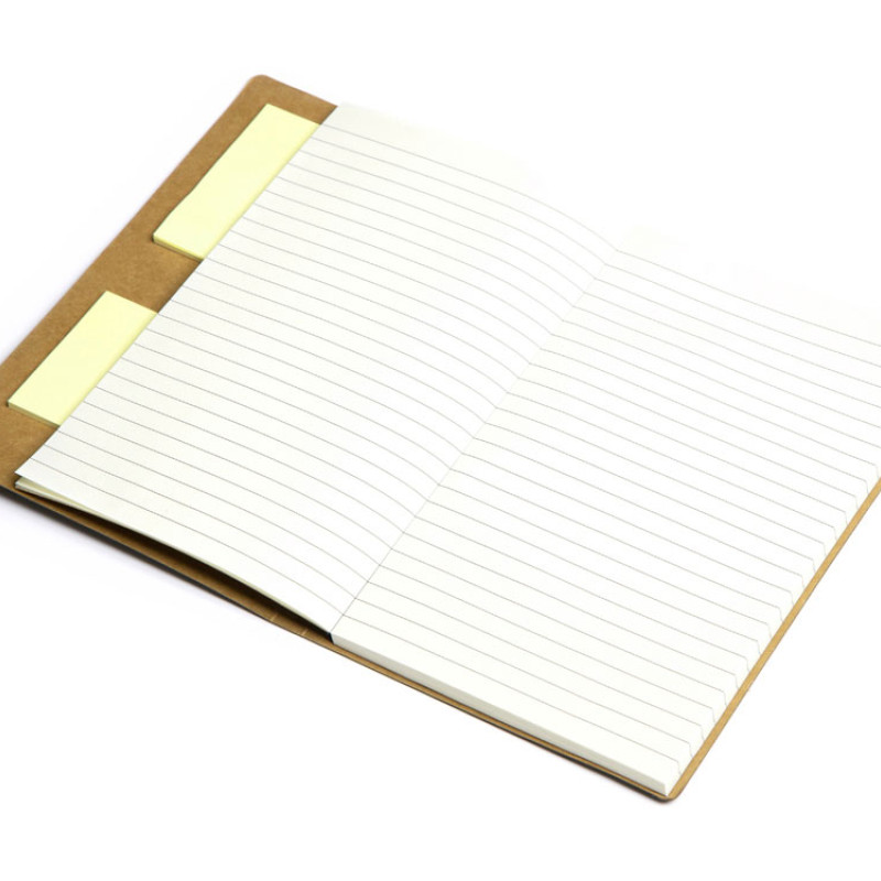 Блокнот с ручкой и набором стикеров А5 "Write and stick", черный