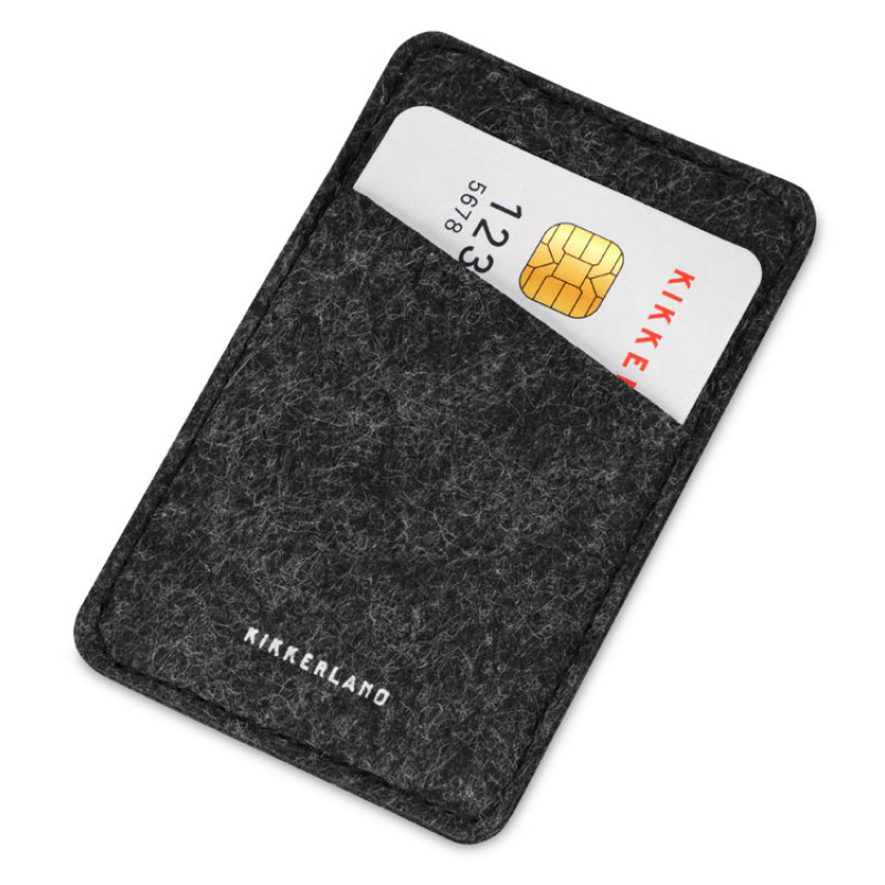 Картхолдер с креплением на телефон "Slot", темно-серый Картхолдер с креплением на телефон "Slot", темно-серый