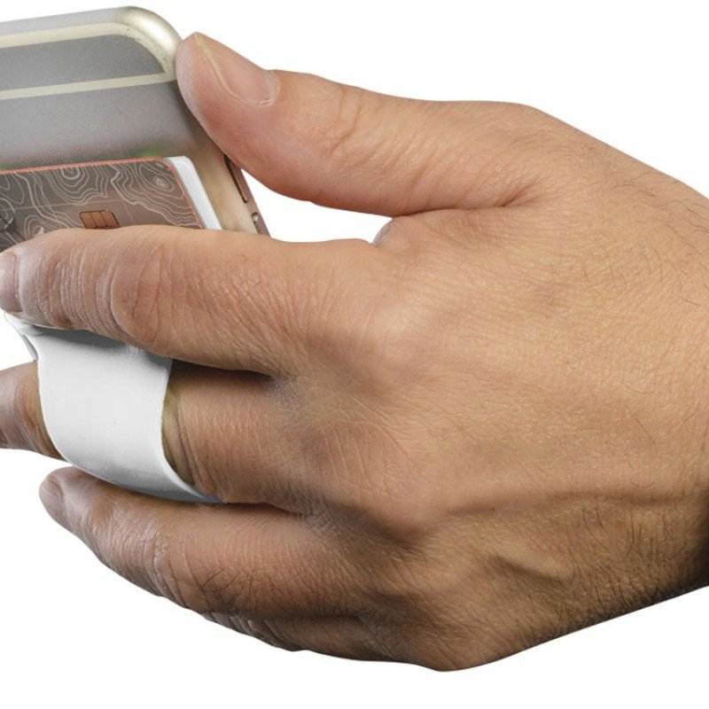 Картхолдер для телефона с держателем «Trighold», белый