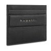 Портмоне для кредитных карт BUGATTI НОМ | NOME, с защитой данных RFID, черное, натуральная воловья кожа, 10,2х0,3х8,2 см
