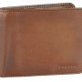 Портмоне BUGATTI ДОМ | DOMUS, с RFID защитой, коньячный цвет, натуральная воловья кожа, 12х1,5х9,2 см