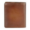 Портмоне BUGATTI ДОМ | DOMUS, с RFID защитой, коньячный цвет, натуральная воловья кожа, 10х2х12 см