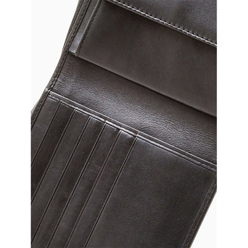 Портмоне BUGATTI АТЛАНТА | ATLANTA, чёрное, натуральная воловья кожа, 10,5х2х12,5 см