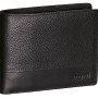 Портмоне BUGATTI АТЛАНТА | ATLANTA, чёрное, натуральная воловья кожа, 12,5х2х9,7 см