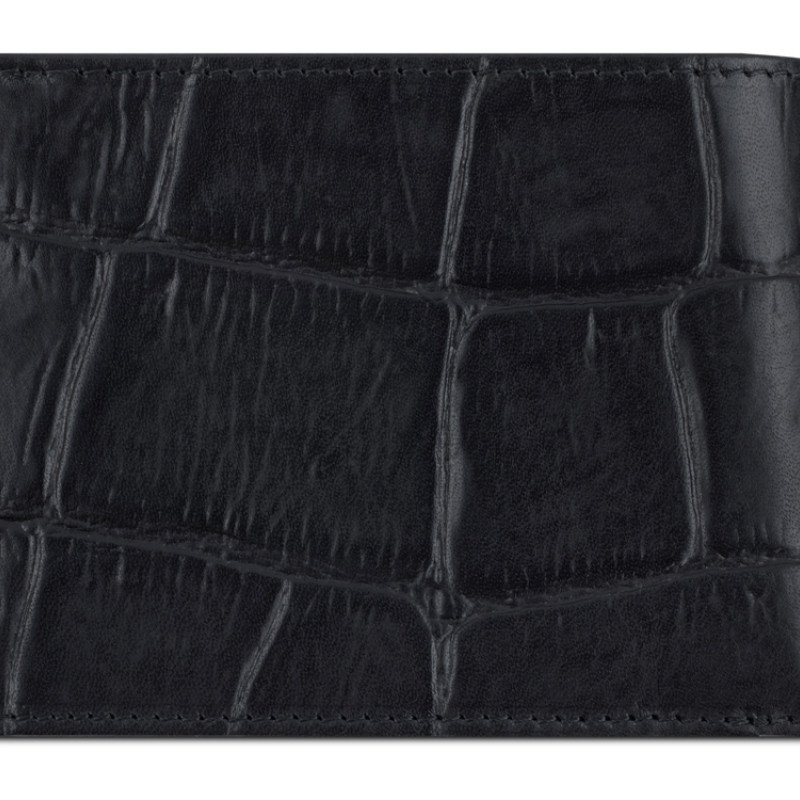 Портмоне BUGATTI НЕВИО | NEVIO, чёрный, воловья кожа/козья кожа/полиэстер, 12,5х2,5х9,3 см