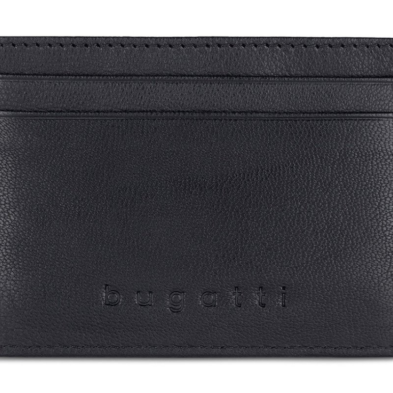 Портмоне для кредитных карт BUGATTI ЧЕРНАЯ МАГИЯ | BLACK MAGIC, с защитой данных RFID, черное, натуральная кожа козы, 10х0,5х7 см Портмоне для кредитных карт BUGATTI ЧЕРНАЯ МАГИЯ | BLACK MAGIC, с защитой данных RFID, черное, натуральная кожа козы, 10х0,5х7 см