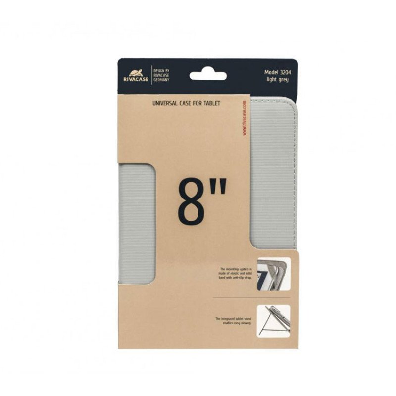 Универсальный чехол 3204 для планшетов 8", серый