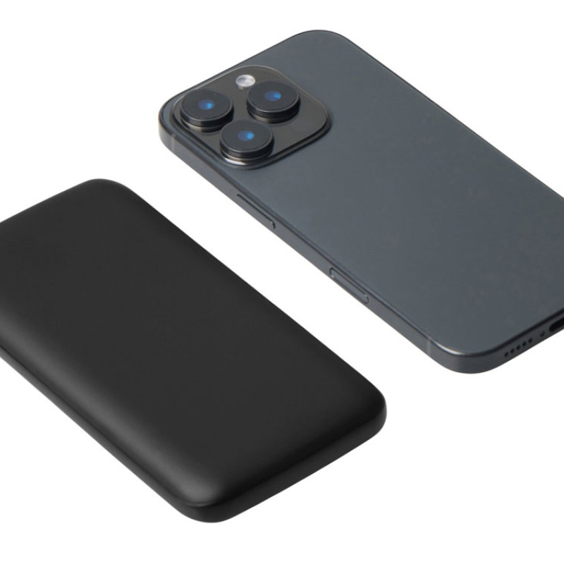 Набор из внешнего акуумулятора и универсального кабеля с подсветкой лого «Reserve LED», 10000mAh, черный