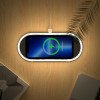 Ночник с беспроводной зарядкой и RGB подсветкой "Miracle", 15 Вт, белый Ночник с беспроводной зарядкой и RGB подсветкой "Miracle", 15 Вт, белый