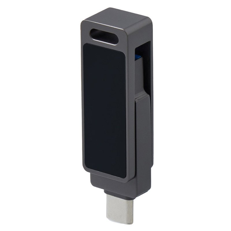 Флешка 32 ГБ USB Type-C и USB 3.0 с подсветкой лого «Спинлайт»
