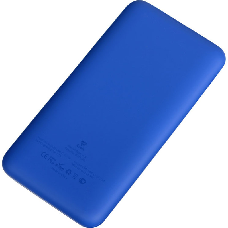 Внешний беспроводной аккумулятор с подсветкой лого «Reserve X» v.2, 8000 mAh, ярко-синий Внешний беспроводной аккумулятор с подсветкой лого «Reserve X» v.2, 8000 mAh, ярко-синий