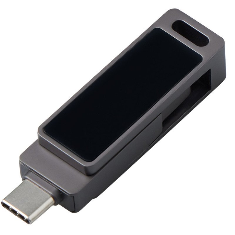 Флешка 32 ГБ USB Type-C и USB 3.0 с подсветкой лого «Спинлайт»