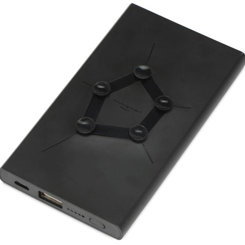 Портативное беспроводное зарядное устройство "Geo Wireless", 5000 mAh, черный