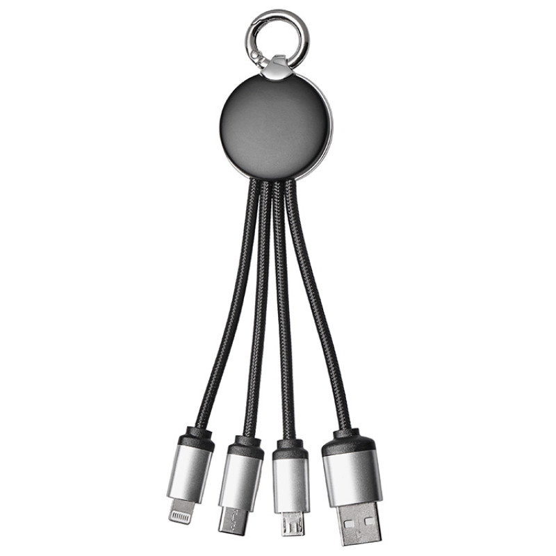 Кабель 3-в-1 с подсветкой лого «Ion mini»