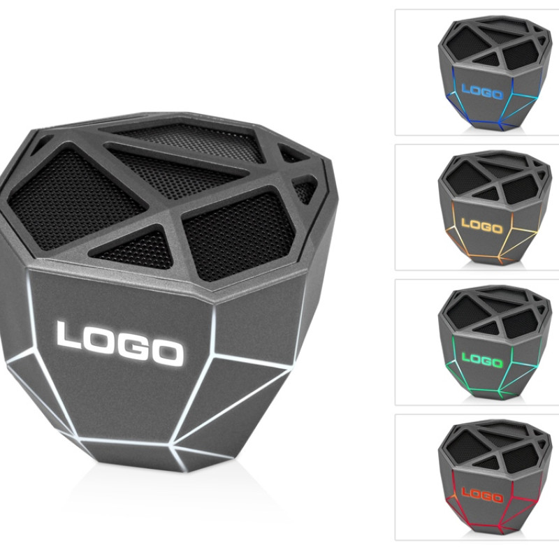 Портативная колонка «Geo», 5 цветов подсветки Портативная колонка «Geo», 5 цветов подсветки