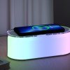 Ночник с беспроводной зарядкой и RGB подсветкой "Miracle", 15 Вт, белый Ночник с беспроводной зарядкой и RGB подсветкой "Miracle", 15 Вт, белый