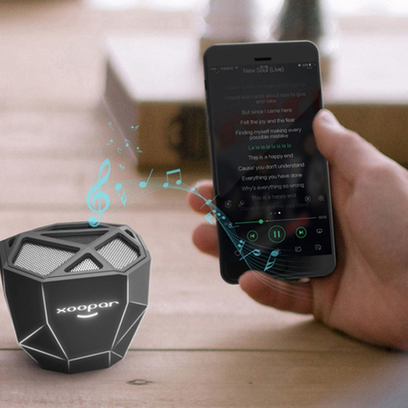 Портативная колонка «Geo», 5 цветов подсветки Портативная колонка «Geo», 5 цветов подсветки