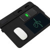 Многофункциональный коврик для мыши «Multi Pad» с беспроводной зарядкой и LCD экраном, 10 Вт, черный
