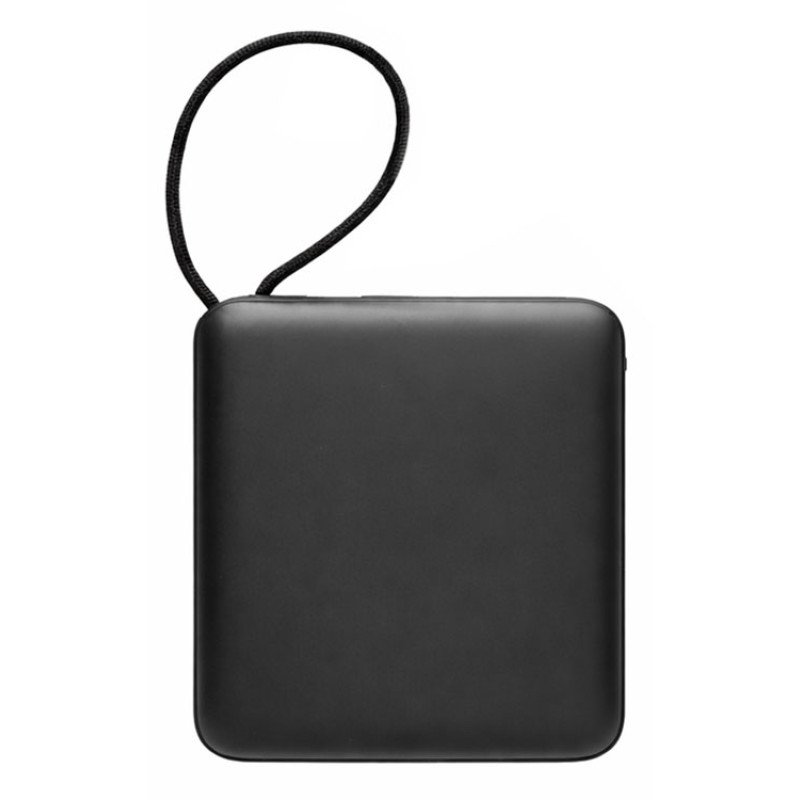 Магнитный беспроводной внешний аккумулятор c подсветкой лого «Энчант», 10000 мАч, черный