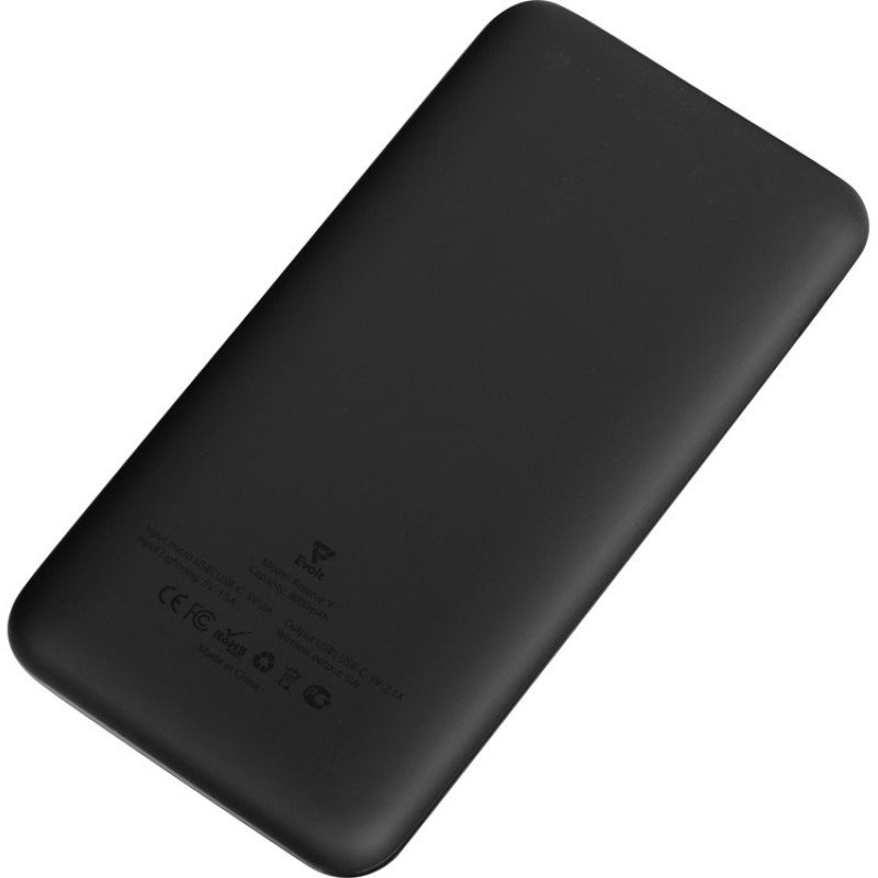 Внешний беспроводной аккумулятор с подсветкой лого "Reserve X". 8000 mAh, черный Внешний беспроводной аккумулятор с подсветкой лого "Reserve X". 8000 mAh, черный