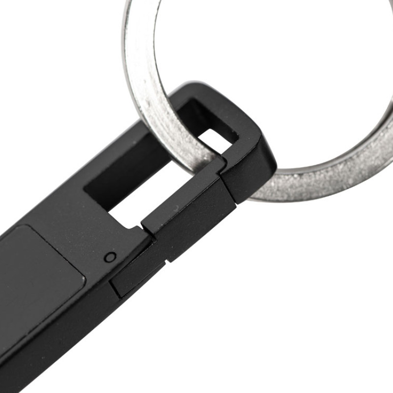 USB 2.0- флешка на 32 Гб c подсветкой логотипа «Hook LED», темно-серый, синяя подсветка