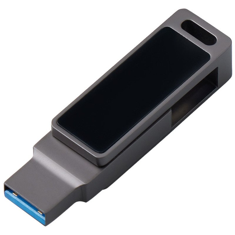 Флешка 32 ГБ USB Type-C и USB 3.0 с подсветкой лого «Спинлайт»