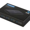 Внешний беспроводной аккумулятор с подсветкой лого «Reserve X» v.2, 8000 mAh, ярко-черный