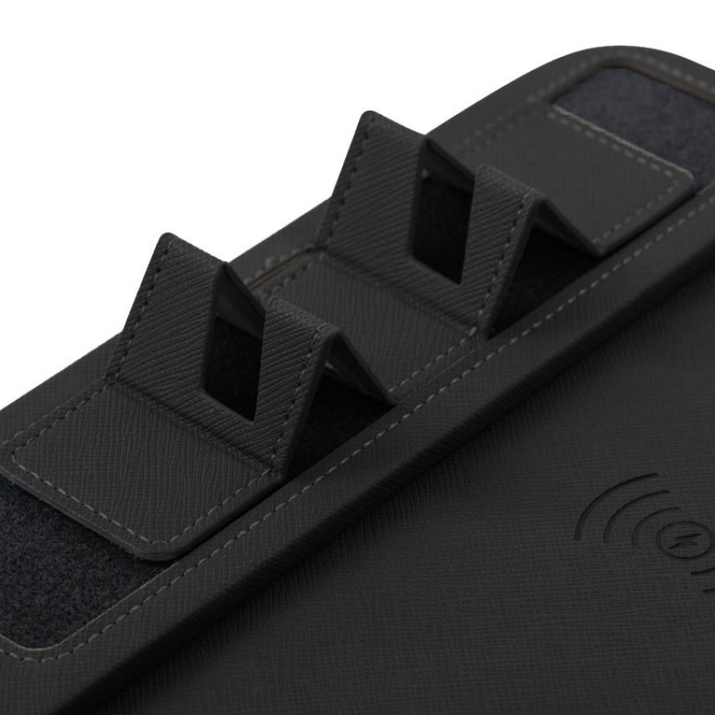 Многофункциональный коврик для мыши «Multi Pad» с беспроводной зарядкой и LCD экраном, 10 Вт, черный