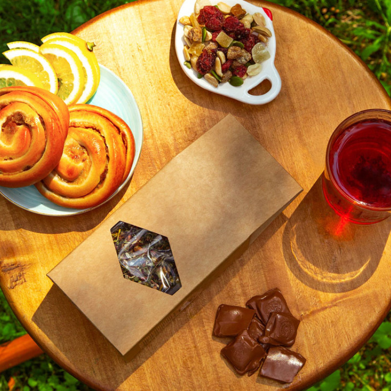 Чай "Малина с мятой" фруктовый, 70 г. (матовая упаковка) (Р)