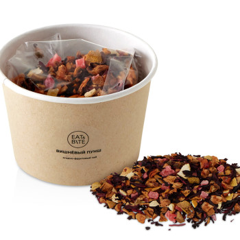 Чай травяной "Вишневый пунш" в картонном стаканчике, 50 гр.