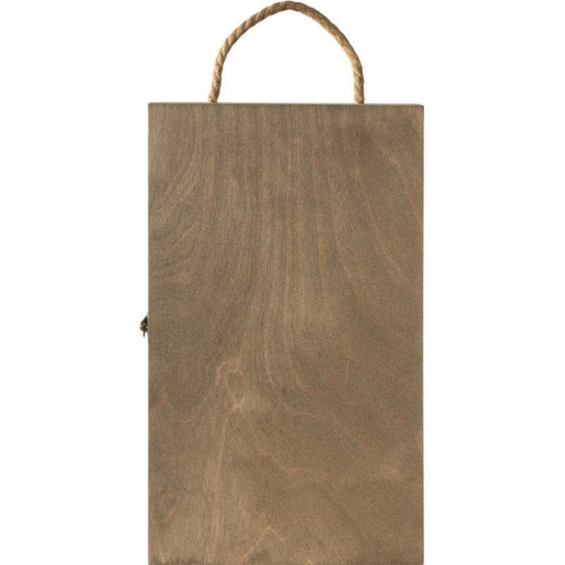 Коробка подарочная из массива дерева для 2х бутылок