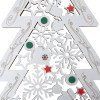 Шкатулка из фанеры в виде елки "Firytale" , серебристая