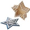 Шкатулка из фанеры в виде звезды "Asteris", сине-серебристый
