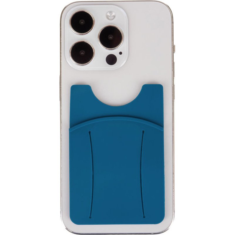 Картхолдер для телефона с держателем «Trighold», сине-зеленый