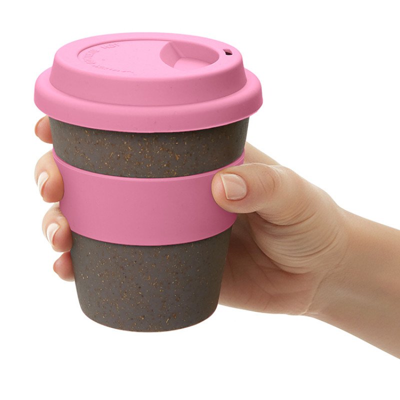 Стакан с силиконовой крышкой "Cafe", dust pink Стакан с силиконовой крышкой "Cafe", dust pink