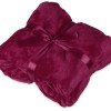 Плед мягкий флисовый Fancy, бордовый