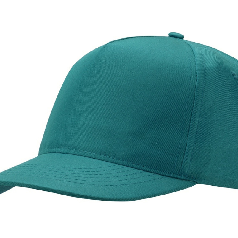 Бейсболка "Poly" 5-ти панельная 120гр, пыльно-бирюзовый