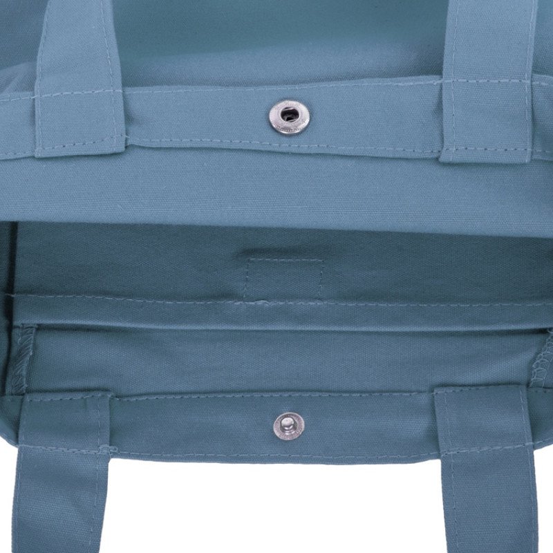 Сумка Helfer из хлопка на кнопке с регулирующейся лямкой, антрацит