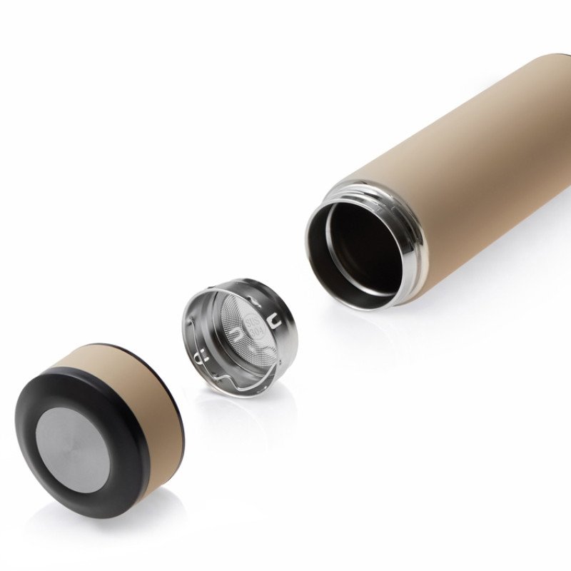 Термос «Confident» с покрытием soft-touch 420мл, бежевый