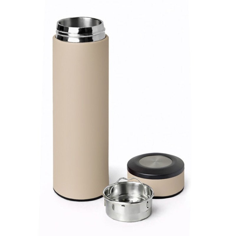 Термос «Confident» с покрытием soft-touch 420мл, бежевый