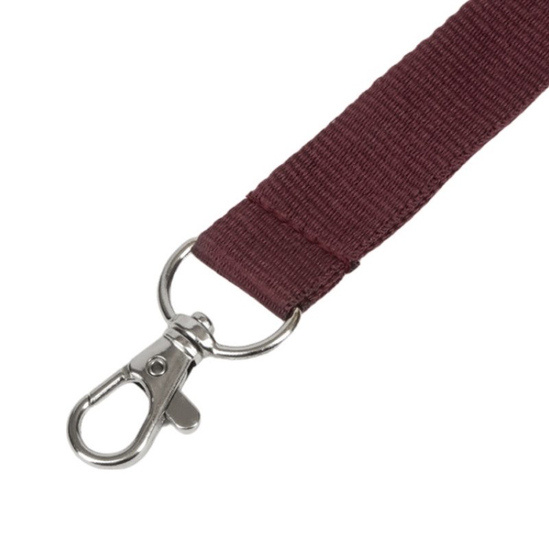 Ланьярд с карабином, бургунди