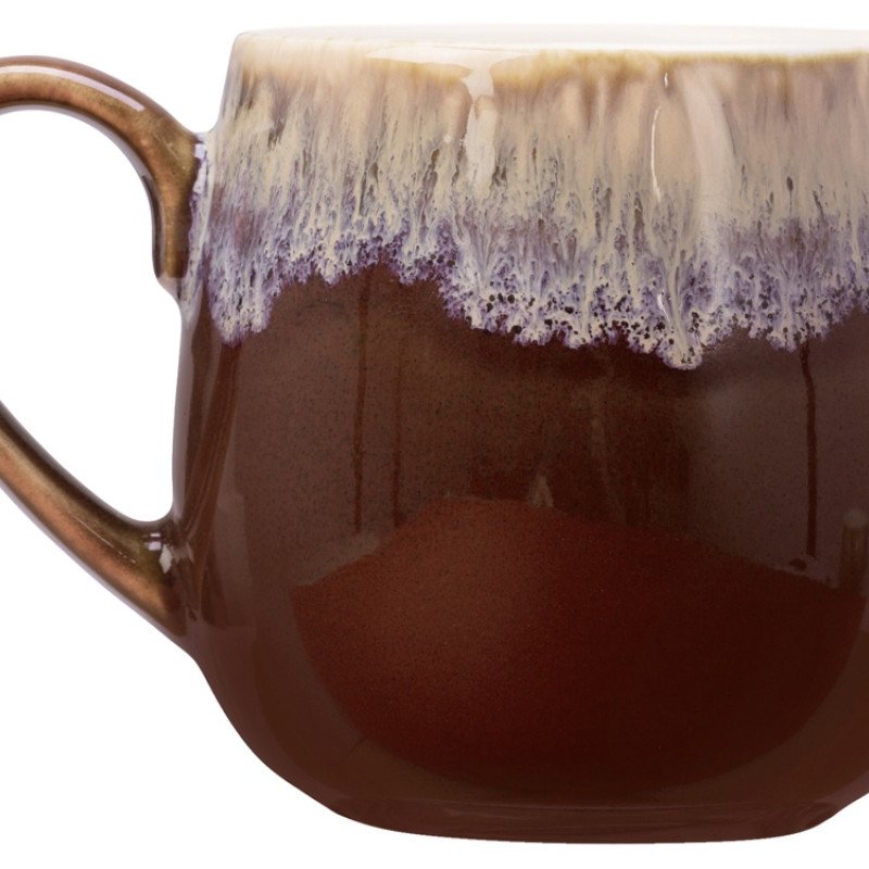 Кружка с вулканическим эффектом по краю Etna, 440 мл, бургунди