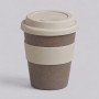 Стакан с силиконовой крышкой "Cafe", beige
