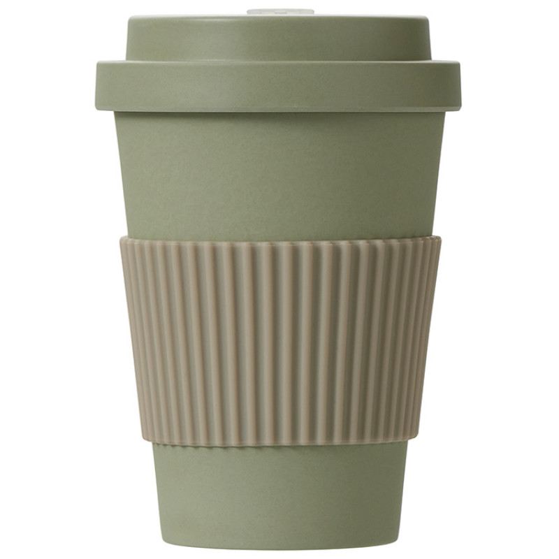 Термокружка "Muffin" из натуральных волокон, оливковый