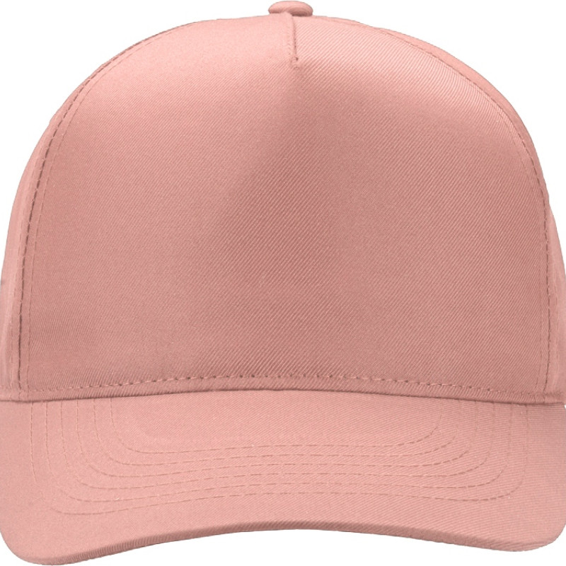 Бейсболка "Poly" 5-ти панельная 120гр, лососевый Бейсболка "Poly" 5-ти панельная 120гр, лососевый