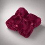 Плед мягкий флисовый Fancy, бордовый