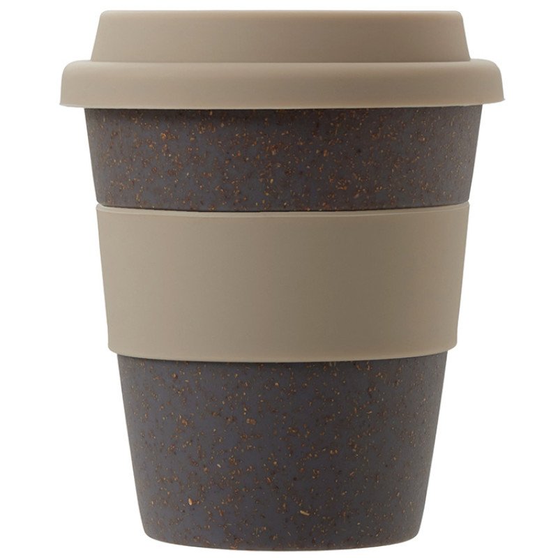 Стакан с силиконовой крышкой "Cafe", beige