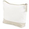 Косметичка хлопковая Cotton, белый/бежевый