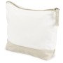 Косметичка хлопковая Cotton, белый/бежевый